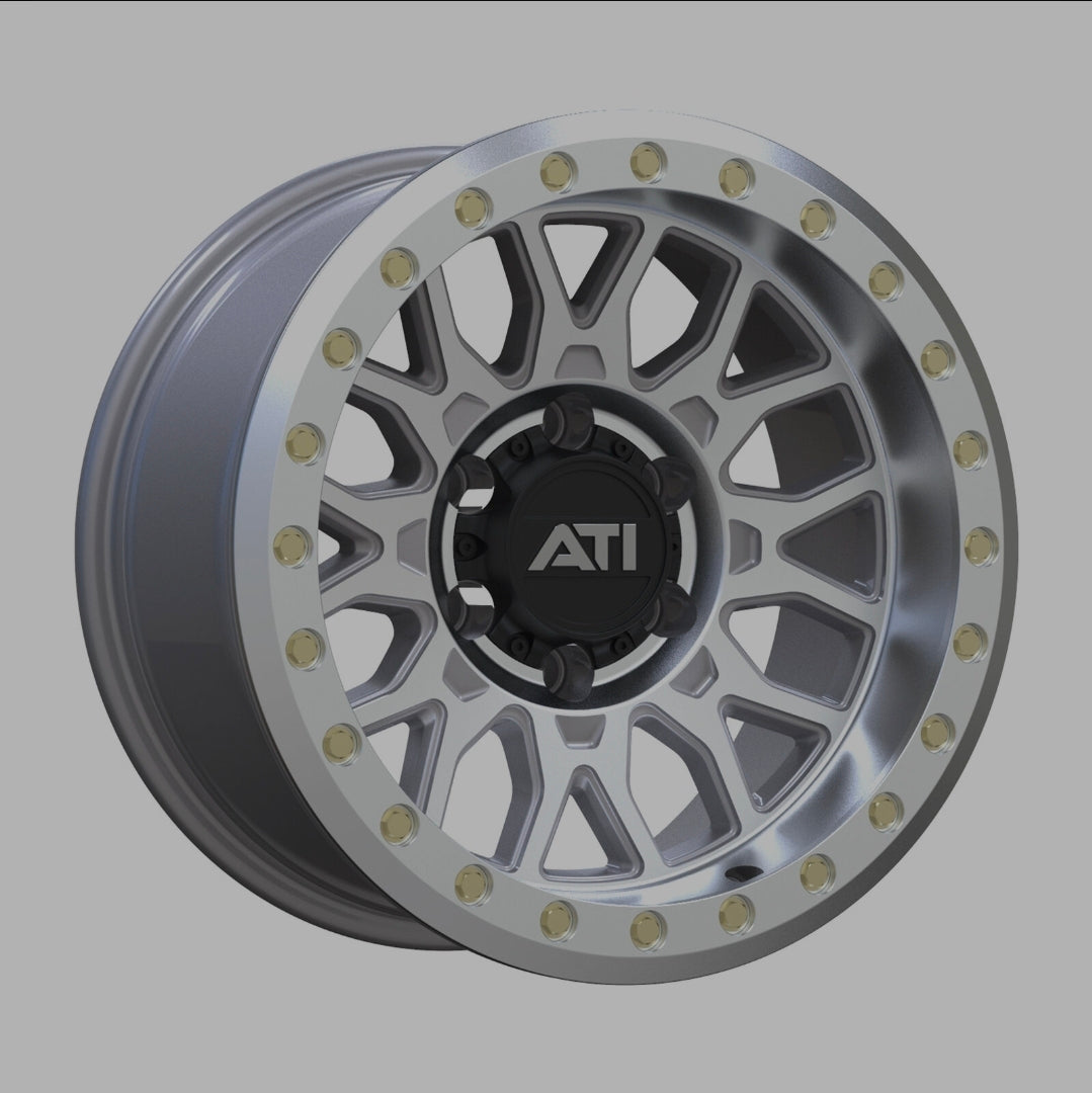ATi AT-01 17x8.5 Hybrid Beadlock Wheel - Machined