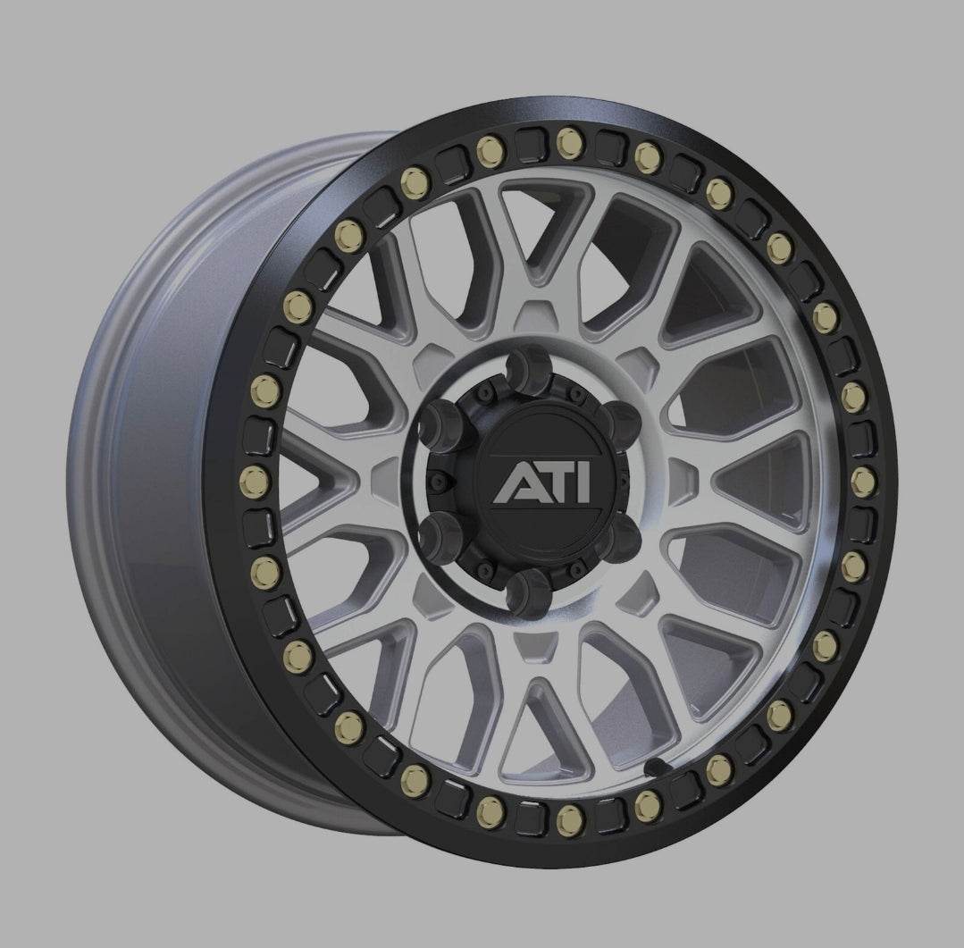 ATi AT-01 17x8.5 Hybrid Beadlock Wheel - Machined