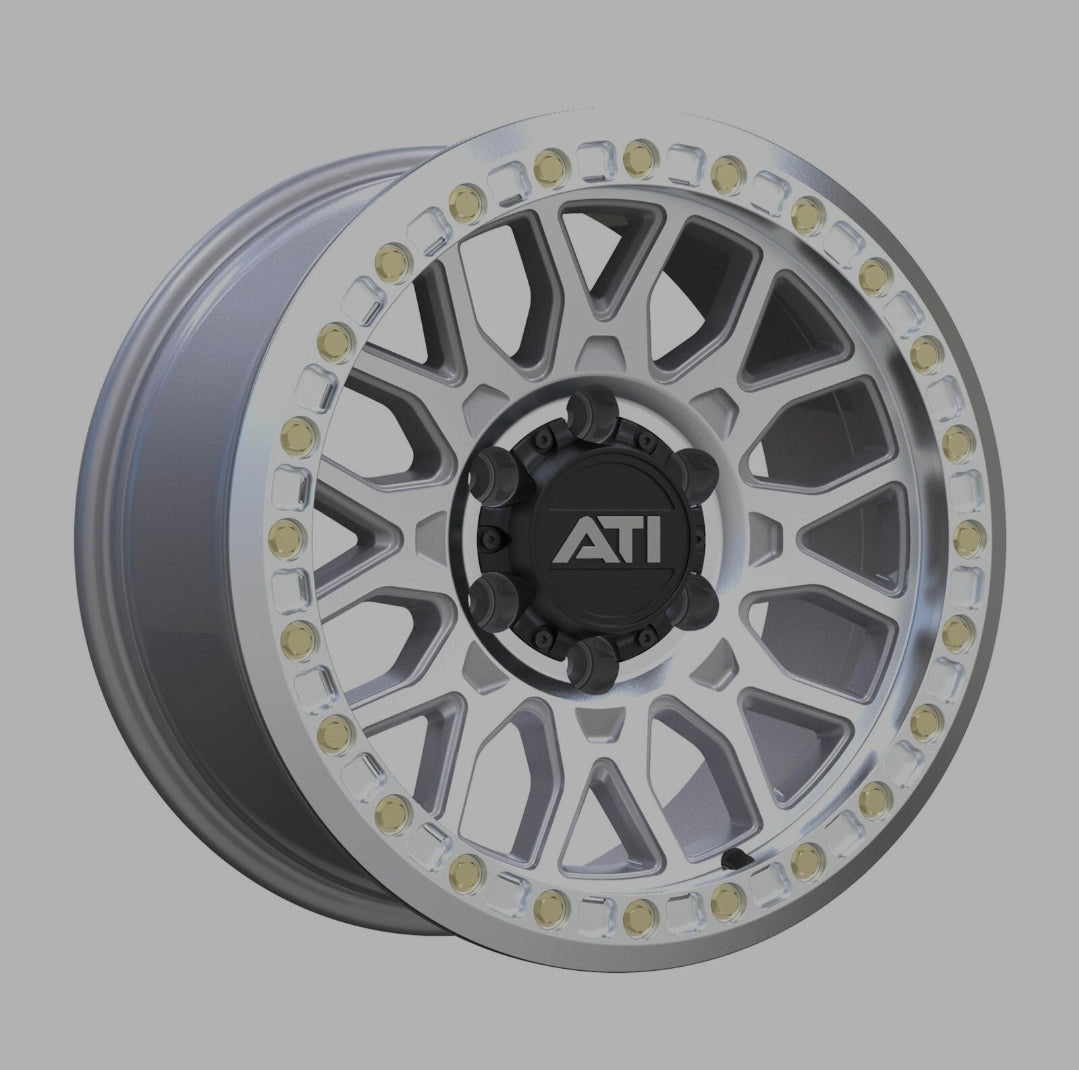 ATi AT-01 17x8.5 Hybrid Beadlock Wheel - Machined
