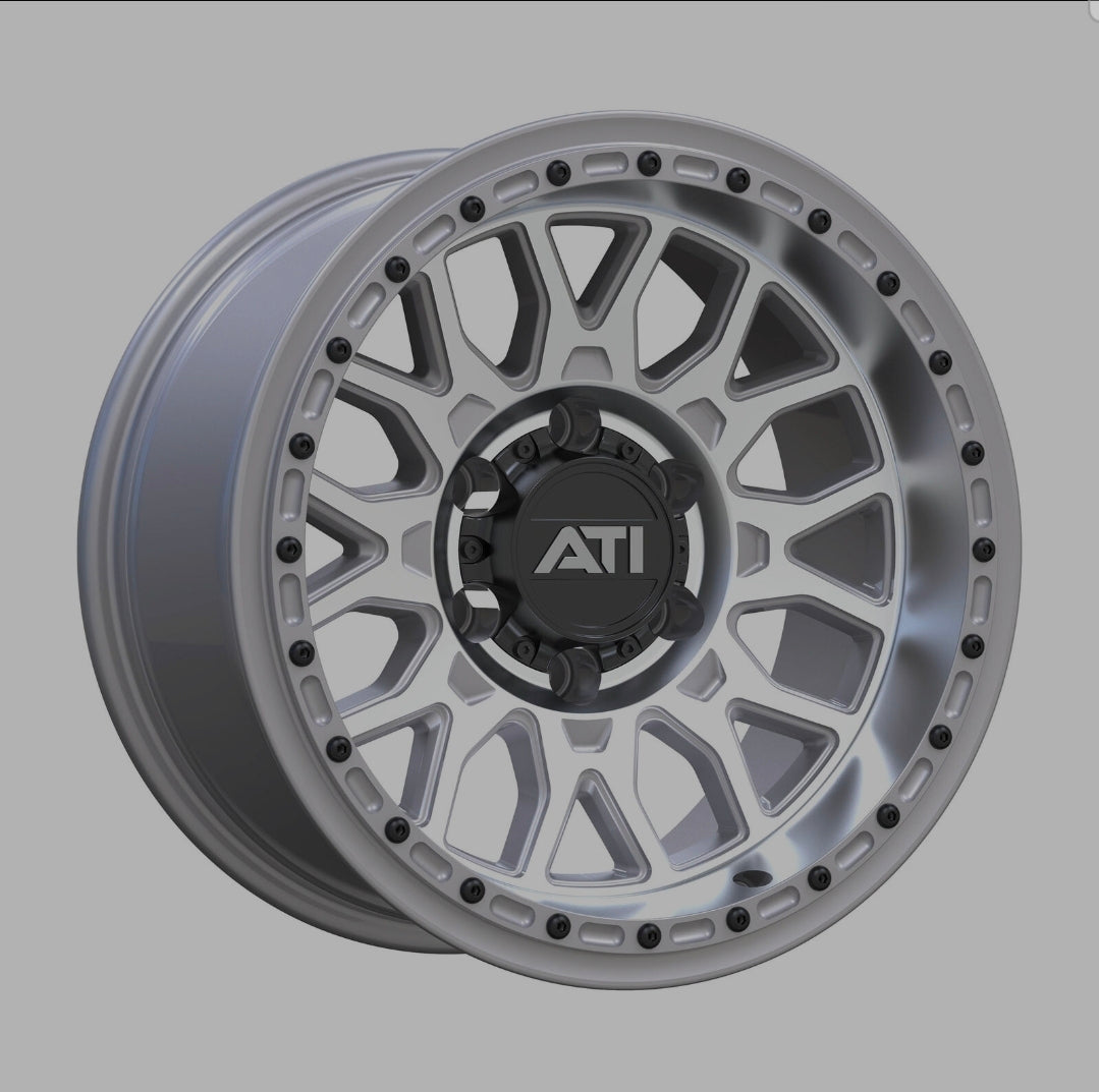 ATi AT-01 17x8.5 Hybrid Beadlock Wheel - Machined