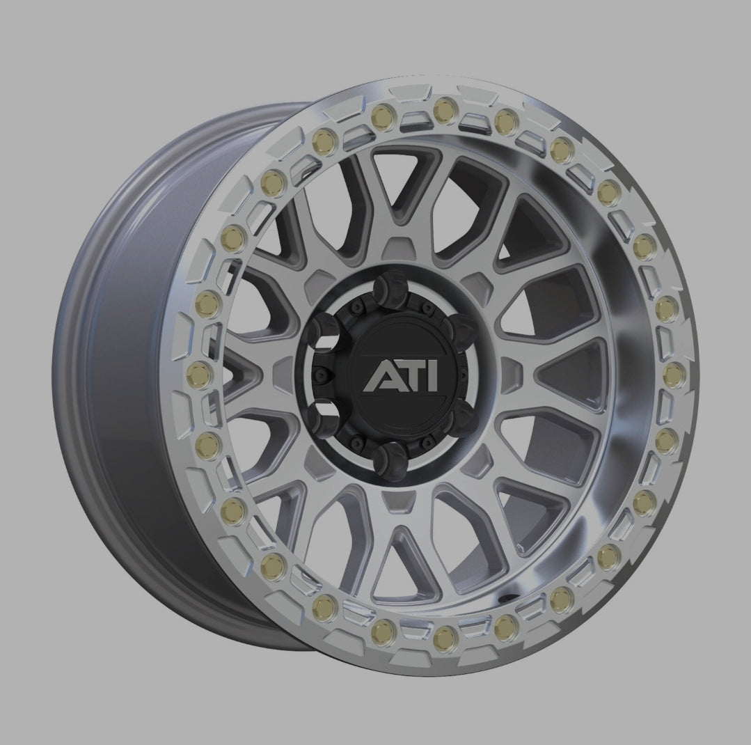 ATi AT-01 17x8.5 Hybrid Beadlock Wheel - Machined
