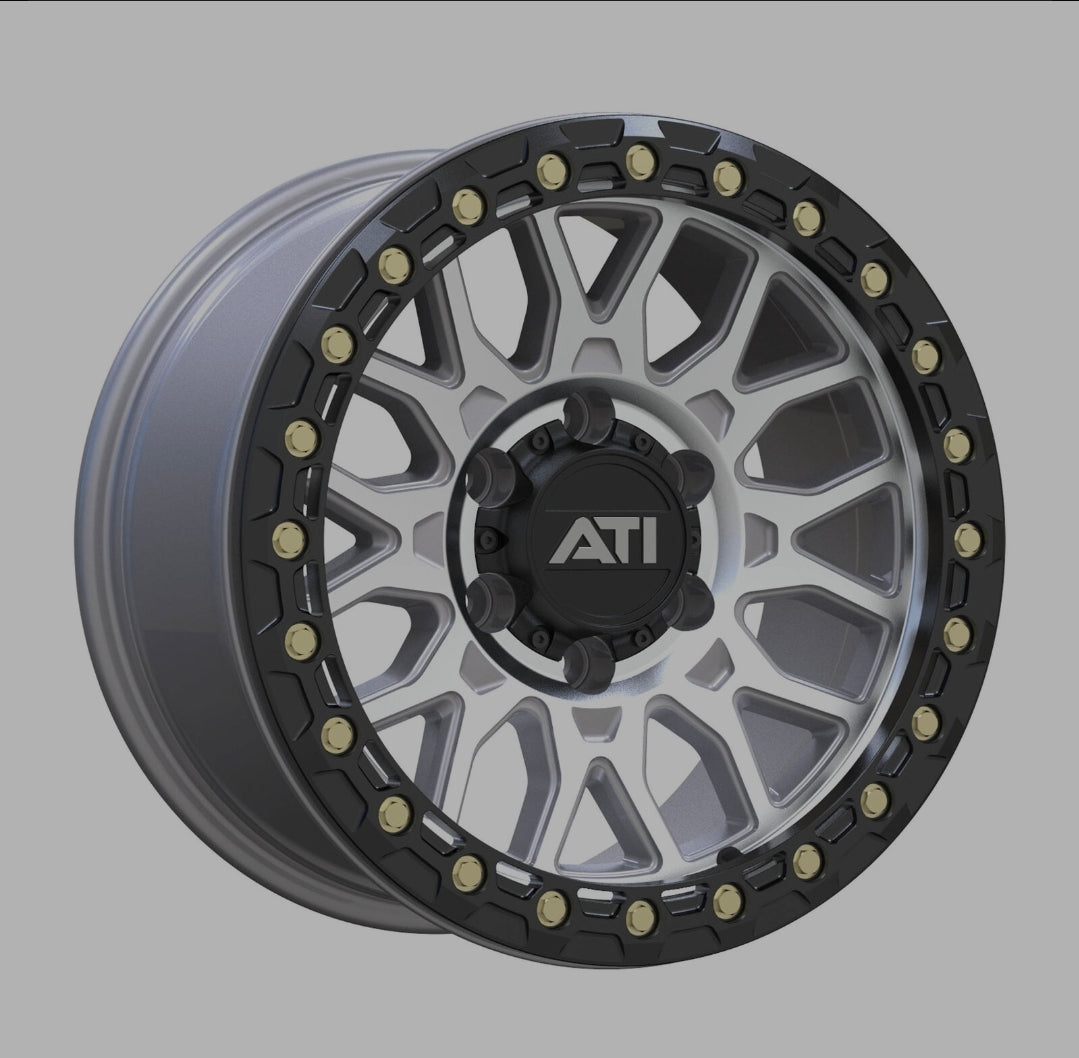 ATi AT-01 17x8.5 Hybrid Beadlock Wheel - Machined