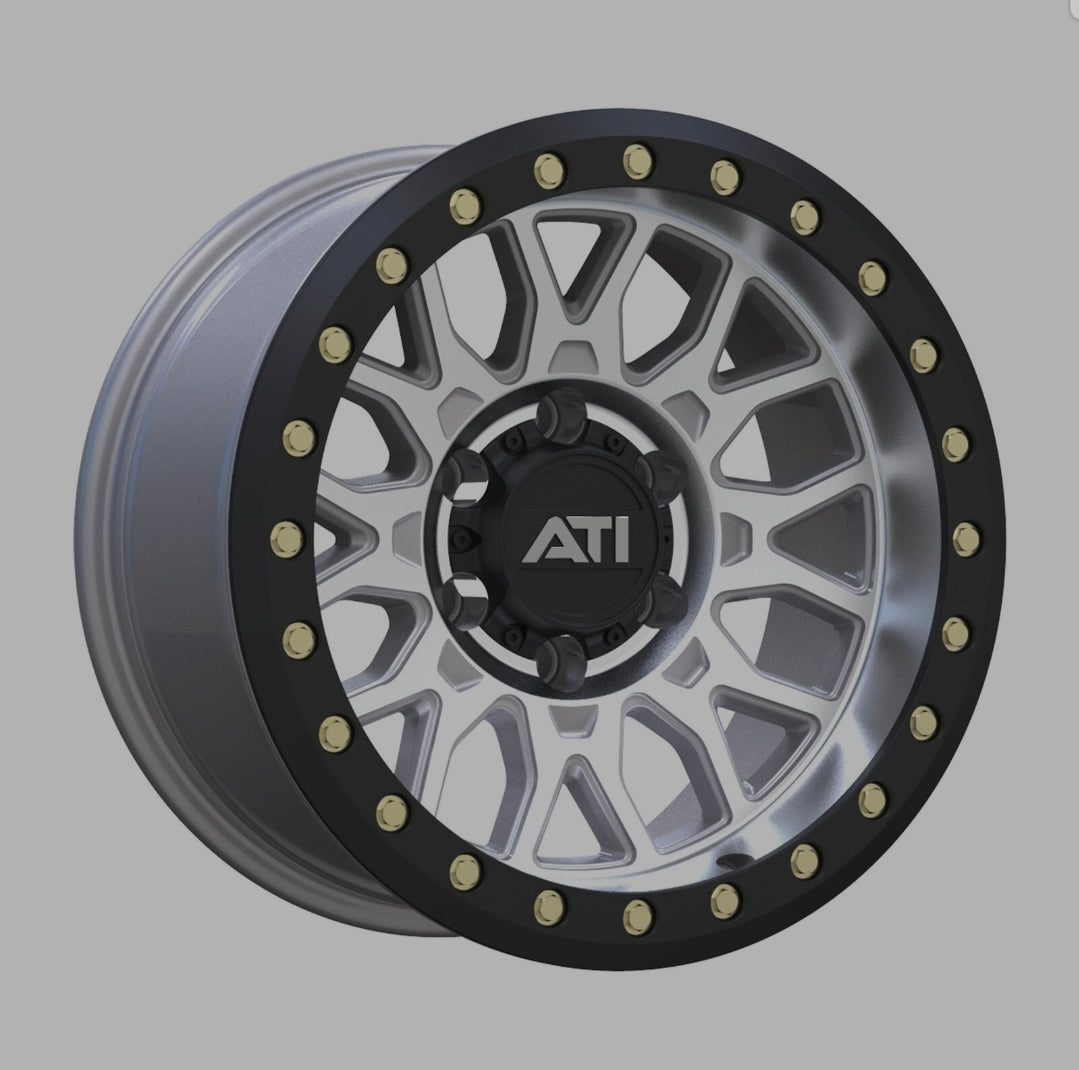 ATi AT-01 17x8.5 Hybrid Beadlock Wheel - Machined