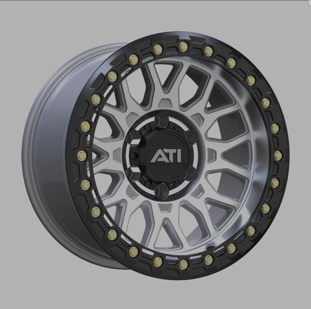 ATi AT-01 17x8.5 Hybrid Beadlock Wheel - Machined
