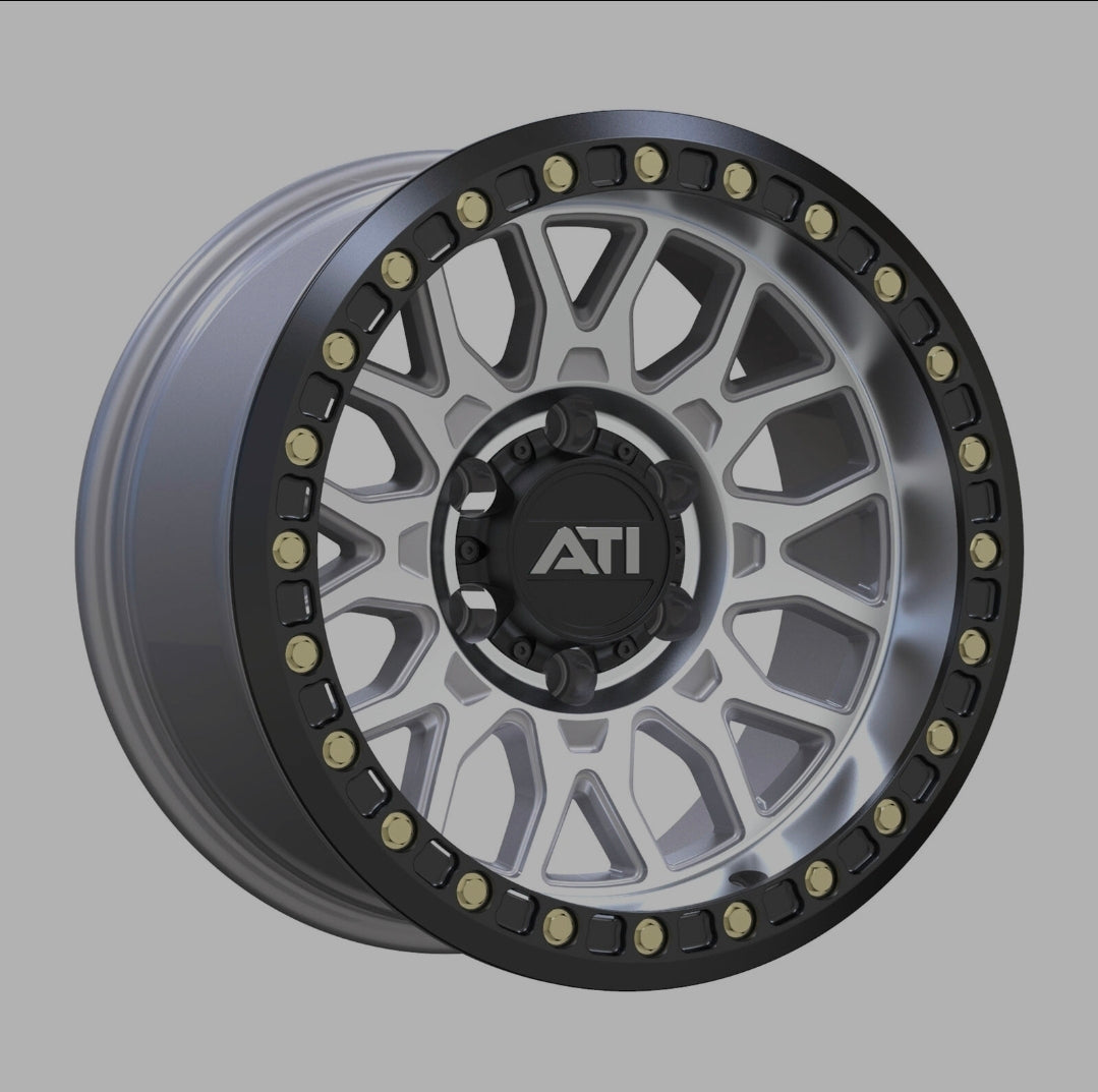 ATi AT-01 17x8.5 Hybrid Beadlock Wheel - Machined